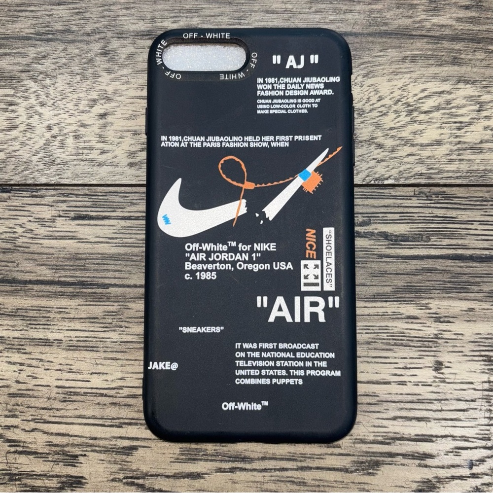 Off-White Black iPhone Case (8 Plus)